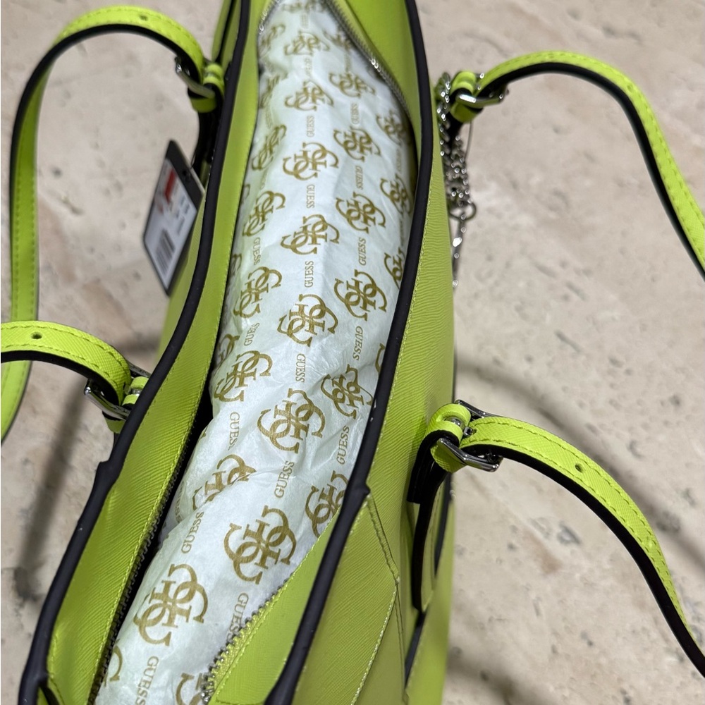 GUESS Neon Yellow Women's Bag - Picture 4 of 7